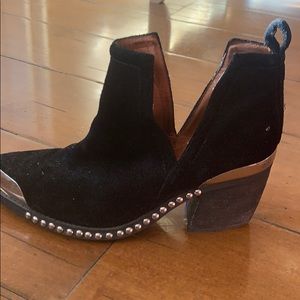 Jeffrey Campbell Black Studded Boots